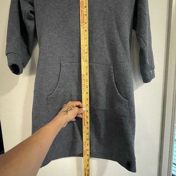 Blue Striped Long Hoodie - Picture 4 of 6